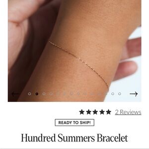 Catbird Hundred Summers Elegant Gold Bracelet 6.5”